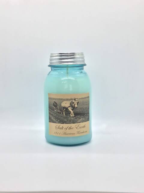 Salt Of The Earth Highly Scented Candle/32Oz Ball Jar/Paraffin Wax/Farmhouse Candle/Hand Poured Candle/Country-Primitive Candle - image 1