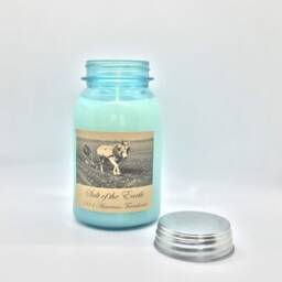 Salt Of The Earth Highly Scented Candle/32Oz Ball Jar/Paraffin Wax/Farmhouse Candle/Hand Poured Candle/Country-Primitive Candle - thumbnail 2