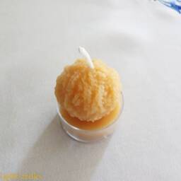 Ball Of Yarn 100% Natural Beeswax Tealight Candles, Knitter Gift, Crochet Lover, Grandma Birthday, Handmade Craft Room Decor, Hobby Present - thumbnail 4