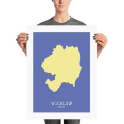 Wicklow Map Print, Modern Irish Wall Art - thumbnail 3