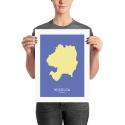 Wicklow Map Print, Modern Irish Wall Art - thumbnail 2