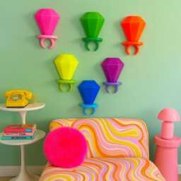 Ring Pop Jumbo 3D Resin Wall Art Sculpture/ Fake Candy/ Food/ Pop