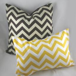 Decorative Pillow Cushion Cover - Accent Throw Zigzag Chevron Chocolate, Brown - thumbnail 2