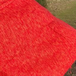 Handmade Vermilion Yak Wool Blanket Soft Meditation Shawl/Throw - thumbnail 4