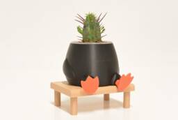 Duck On A Bench Plant Pot 3D Printed Cute Animal Planter Home Decor Accessory Cactus Succulent Indoor Holder Birthday Gift - thumbnail 1