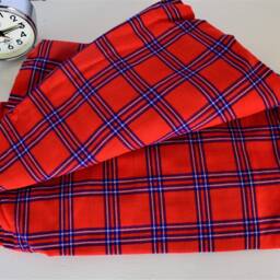 Ethnic Maasai Shuka Blanket - Acrylic African Throw, Sarong, Wrap - thumbnail 3