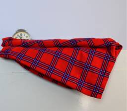 Ethnic Maasai Shuka Blanket - Acrylic African Throw, Sarong, Wrap