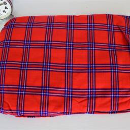 Ethnic Maasai Shuka Blanket - Acrylic African Throw, Sarong, Wrap - thumbnail 2