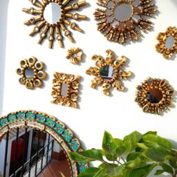 "Peruvian Mirrors ""Sol Ojal Turquoise" - thumbnail 3