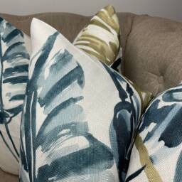 "Harlequin Linen Palm Leaves Cushion Cover 20"" X 20" - thumbnail 2
