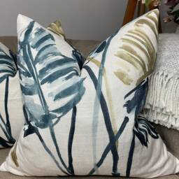 "Harlequin Linen Palm Leaves Cushion Cover 20"" X 20" - thumbnail 1