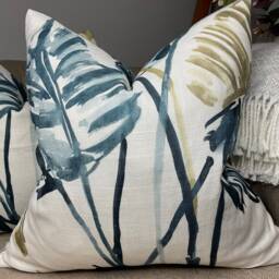 "Harlequin Linen Palm Leaves Cushion Cover 20"" X 20" - thumbnail 4