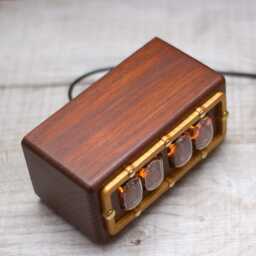 In12 Nixie Tube Clock Ash Wood Case With Orange Backlight - thumbnail 4