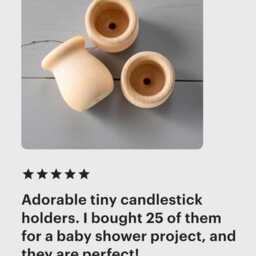 Wooden Candle Holder Wedding Centerpiece Table Display Rustic Home Accent Farmhouse Mantel Styling Housewarming Gift Natural Candles Stick - thumbnail 4