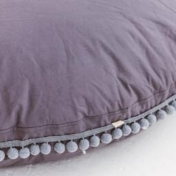 Floor Pillow Kids, Round Pillow, Cushion Seating, Large Pom Play Pillow, Reading Nook Cushion, Floor Tent - thumbnail 3