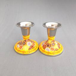 Candle Holders, Table Decoration, Candlestick, New Home Gift, Shabbat Judaica, Bat Mitzvah Jewish Art, Centerpiece - thumbnail 2