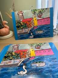Saltaire Mills A4 Professional Art Print Of Original Artwork By Autistic Artist Emy Spinks - thumbnail 1