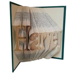Custom Name Folded Book Art Anniversary Gift - thumbnail 3
