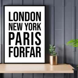 Forfar Iconic Bold Town Scotland Print Poster - Fife Gift Bespoke A5 A4 A3 Framed Or Unframed - thumbnail 2