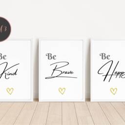 Positive Affirmation Print Set Of 3 Empowering Quote Wall Art - A4/A5 Unframed Prints - thumbnail 2