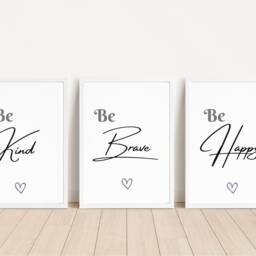 Positive Affirmation Print Set Of 3 Empowering Quote Wall Art - A4/A5 Unframed Prints - thumbnail 3