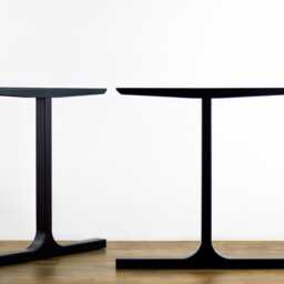 "Modern Steel Table Legs - Dining Base, W 28"" H 28" - thumbnail 2