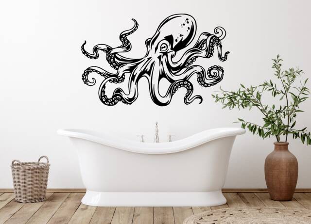 Octopus Wall Decal Tentacles Sprut Kraken Ocean Sea Animal Decals Vinyl Sticker Interior Home Decor Art Bedroom - image 1