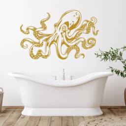 Octopus Wall Decal Tentacles Sprut Kraken Ocean Sea Animal Decals Vinyl Sticker Interior Home Decor Art Bedroom - thumbnail 2
