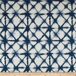 Blue Shibori Cushion Cover Striped Linen Scatter - thumbnail 4