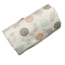 Moroccan Safari Baby Stroller Blanket - 100% Cotton Flannel, Newborn Gift - thumbnail 2