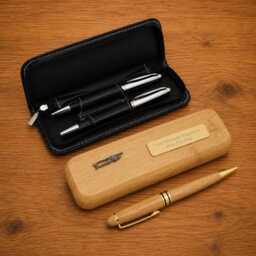 Helicopters & Rotors Luxury Wooden Or Leatherette Pen Case With Matching Free Engraving Chinook Apache Tour Gift - thumbnail 1