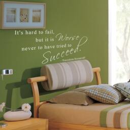 Motivational Vinyl Decal Theodore Roosevelt Quotes Office Bedroom Wall Stickers - 030 - thumbnail 2