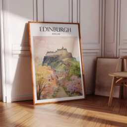 Edinburgh Travel Poster Botanical Scotland Art Print - thumbnail 3