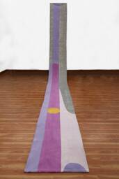 Lavender Purple Runner Hallway Stair Cotton Balcony Custom Rug Kitchen Handmade Home Decor 2x10 3x15 4x20 Ft - thumbnail 1