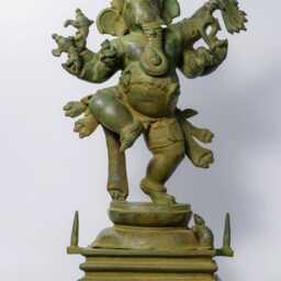 29-Inch Large Antique Bronze Ganesha Statue Brass Ganapati Idol Home Decor Centrepiece Elephant God Housewarming Gift Wedding - thumbnail 2