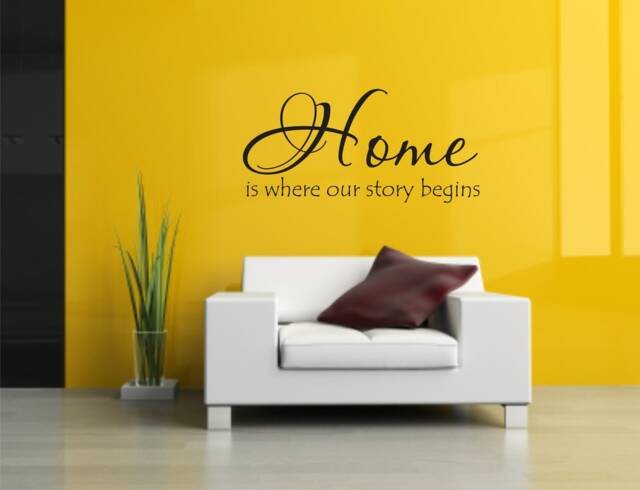 Vinyl Wall Decal Home Is Where Our Story Begins - Quote - image 1