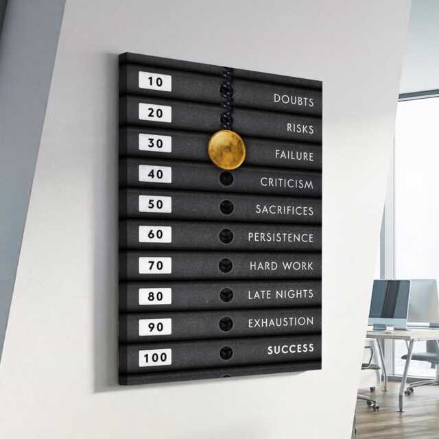 Weight Rack List Quote Gym Fitness Motivational Inspirational, Framed Canvas Wall Art Poster Print, Home Office & Room Decor, Gift Idea - image 1