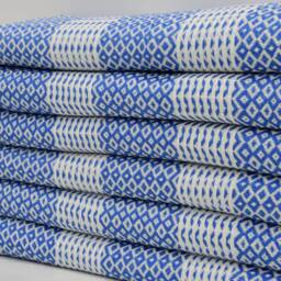 "Blue Pehtemal, Hammam Towel, Organic Cotton Towel, Sauna Towel, Soft Peshtemal, Turkish Towel, 38""x70" - thumbnail 3