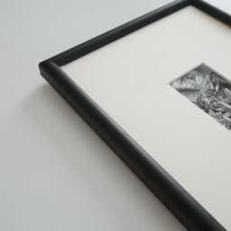 11x14 Open Grain Black Picture Frame Color Mat Center Opening 2x3 4x6 5x7 Photo - thumbnail 3
