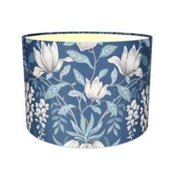 Lampshades in Laura Ashley Parterre Dark Seaspray Blue Fabric Handmade Various Sizes Free Delivery - thumbnail 3