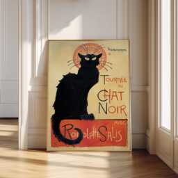Le Chat Noir Poster Vintage Art Nouveau Black Cat Print - thumbnail 1