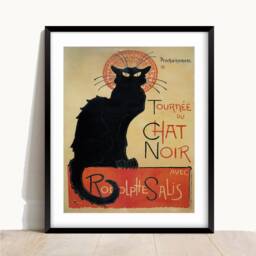 Le Chat Noir Poster Vintage Art Nouveau Black Cat Print - thumbnail 2