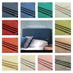 Bespoke Headboard Cover - Linen Style, Choice Of Colours, Custom Made To Fit Existing Headboard, See Description For Full Details - thumbnail 2