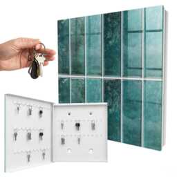 Turquoise Tiles Key Cabinet For Home, Industrial Box, Modern Backgrounds & Patterns, Lovers Of Design - thumbnail 2