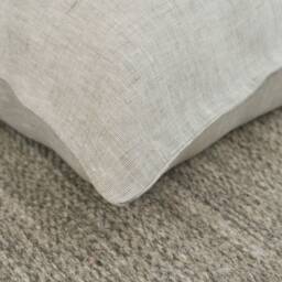 Beige Linen Flat Sheet European Flax, Twin-King Sizes - thumbnail 3