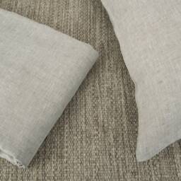 Beige Linen Flat Sheet European Flax, Twin-King Sizes - thumbnail 2