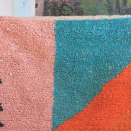 Moroccan Rug, Custom Fabulous Boujad Authentic, Azilal Abstract Multicolored Carpet - thumbnail 2