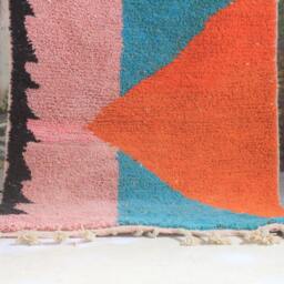 Moroccan Rug, Custom Fabulous Boujad Authentic, Azilal Abstract Multicolored Carpet - thumbnail 3