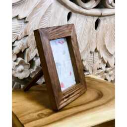 Rustic Teak Wood Photo Frame Fair Trade Country House Decor - thumbnail 3