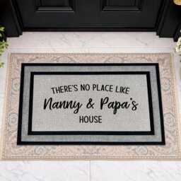 Outdoor Doormat - Gift For Grandparents Personalized Rug Washable Custom Door Mat Decor - thumbnail 3